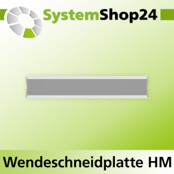 Systemshop24 Wendeschneidplatte mit 4 Schneidkanten und Brustnut 40x5,5x1,1mm
