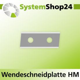 Systemshop24 Wendeschneidplatte 40x12x1,5mm
