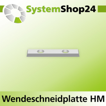 Systemshop24 Wendeschneidplatte mit 4 Schneidkanten 29,5x8x1,5mm