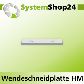 Systemshop24 Wendeschneidplatte mit 4 Schneidkanten 49,5x12x1,5mm