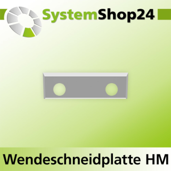 Systemshop24 Wendeschneidplatte mit 4 Schneidkanten 28x7x1,5mm