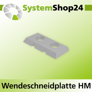 Systemshop24 Wendeschneidplatte mit 4 Schneidkanten 23x7x1,5mm