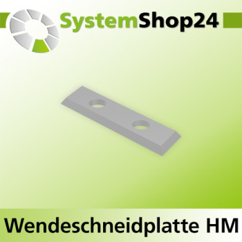 Systemshop24 Wendeschneidplatte mit 4 Schneidkanten 31,5x9x1,5mm