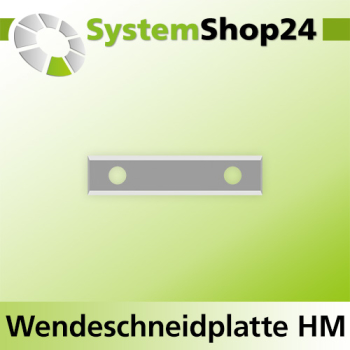 Systemshop24 Wendeschneidplatte mit 4 Schneidkanten 39,5x9x1,5mm