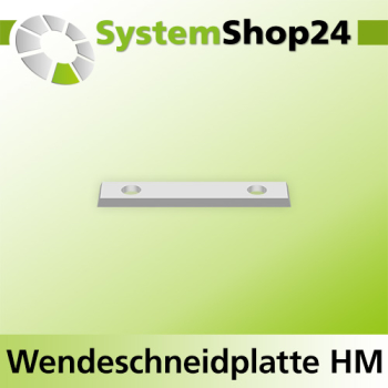 Systemshop24 Wendeschneidplatte mit 4 Schneidkanten 39,5x9x1,5mm