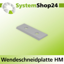 Systemshop24 Standard-Wendeschneidplatte 25x12x1,5mm 35°