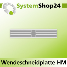 Systemshop24 Wendeschneidplatte mit Rücken- und...