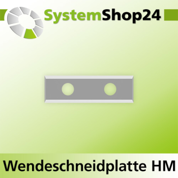 Systemshop24 Wendeschneidplatte mit 4 Schneidkanten 29,5x12x1,5mm