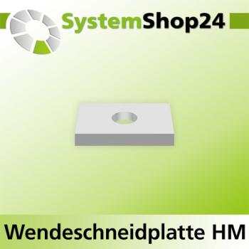 Systemshop24 Standard-Wendeschneidplatte 20x12x1,5mm 35°