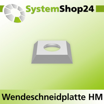 Systemshop24 Quadratische Wendeschneidplatte 15x15x2,5mm 30°