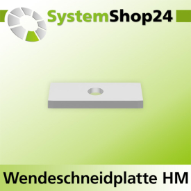Systemshop24 Wendeschneidplatte 20x12x1,5mm 35°