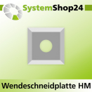 Systemshop24 Wendeschneidplatte 12x12x1,5mm 45°