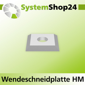 Systemshop24 Wendeschneidplatte poliert 12x12x1,5mm 45°