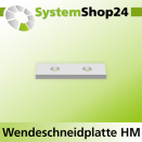 Systemshop24 Wendeschneidplatte poliert 30x12x1,5mm 45°