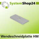 Systemshop24 Wendeschneidplatte 20x12x1,5mm 45°