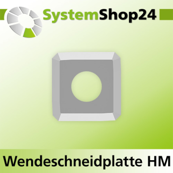 Systemshop24 Quadratische Wendeschneidplatte 14,3x14,3x2,5mm 35°