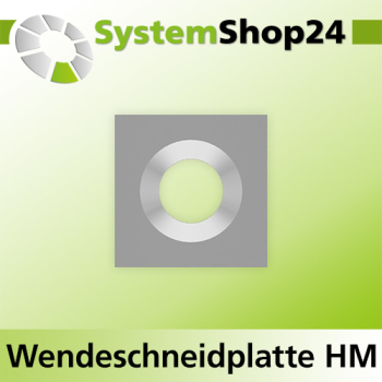 Systemshop24 Quadratische Wendeschneidplatte 15x15x2,5mm 37°