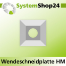 Systemshop24 Quadratische Wendeschneidplatte 21x21x5,5mm...
