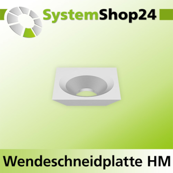 Systemshop24 Quadratische Wendeschneidplatte 21x21x5,5mm 40°