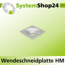 Systemshop24 Quadratische Wendeschneidplatte 21x21x5,5mm...
