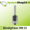 Systemshop24 Bündigfräser mit Kugellager HM Z2...