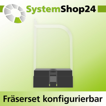 Systemshop24 konfigurierbares Fräserset 3-teilig S8mm