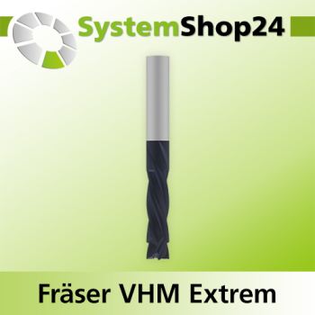 Systemshop24 VHM Extreme Spiralnutfräser Z4+4 D6mm AL20mm GL70mm S6mm RL