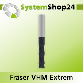 Systemshop24 VHM Extreme Spiralnutfräser Z4+4 D8mm...