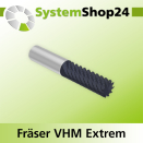 Systemshop24 VHM Spiralnutfräser D8mm AL25mm GL70mm...