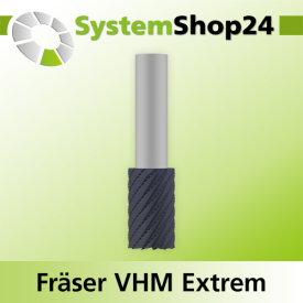 Systemshop24 VHM Spiralnutfräser D25mm AL45mm...