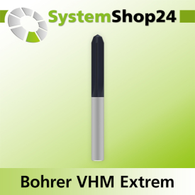 Systemshop24 VHM Extreme Bohrer mit Dachformspitze Z3...
