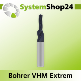 Systemshop24 VHM Stufenbohrer D12mm D1 5mm AL37mm AL1...