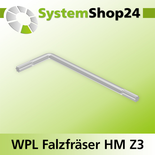 Systemshop24 Wendeplatten-Falzfräser mit Kugellager Z3 D50,8mm (2") AL29,5mm FAT15,9mm (5/8") GL81mm S12mm RL