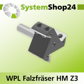 Systemshop24 Wendeplatten-Falzfräser mit Kugellager Z3 D50,8mm (2") AL29,5mm FAT15,9mm (5/8") GL81mm S12mm RL