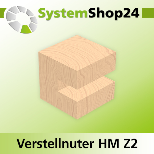 Systemshop24 Verstellnuter mit Kugellager am Schaft HM Z2+2 D50mm AL5,5-10mm FAT10,7mm GL83mm S8mm RL