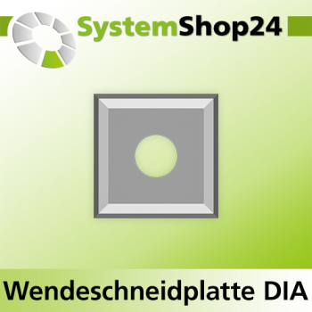 Systemshop24 Wendeschneidplatte mit 4 Schneidkanten DIA L12mm B12mm D1,5mm