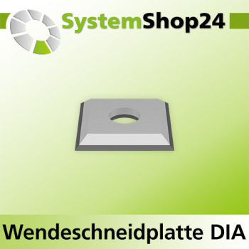Systemshop24 Wendeschneidplatte mit 4 Schneidkanten DIA L12mm B12mm D1,5mm