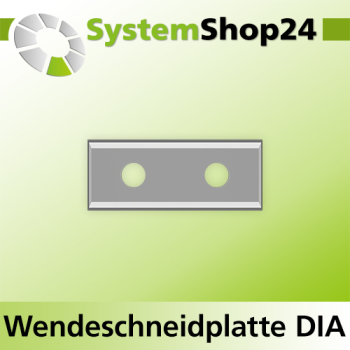 Systemshop24 Wendeschneidplatte mit 4 Schneidkanten DIA L29,5mm B12mm D1,5mm