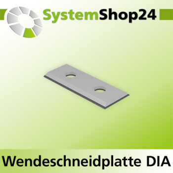 Systemshop24 Wendeschneidplatte mit 4 Schneidkanten DIA L29,5mm B12mm D1,5mm