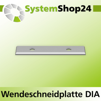 Systemshop24 Wendeschneidplatte mit 4 Schneidkanten DIA L49,5mm B12mm D1,5mm