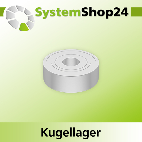 Systemshop24 Kugellager D21mm d6,4mm (1/4") B7mm