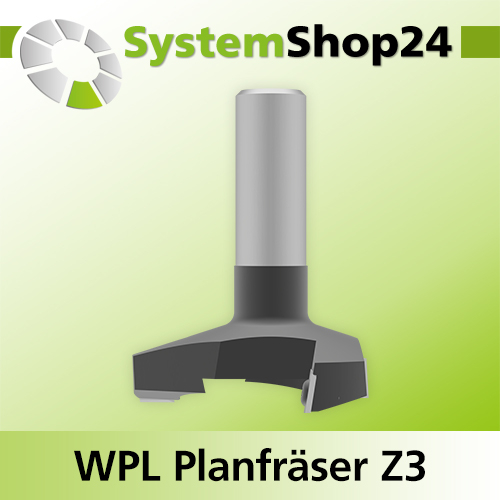 Systemshop24 Wendeplatten-Planfräser mit Achswinkel Z3 D80mm AL12mm GL90mm S20mm RL