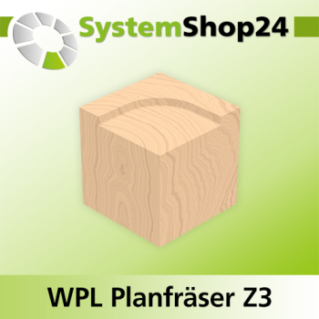 Systemshop24 Wendeplatten-Planfräser mit Achswinkel Z3 D80mm AL12mm GL90mm S20mm RL
