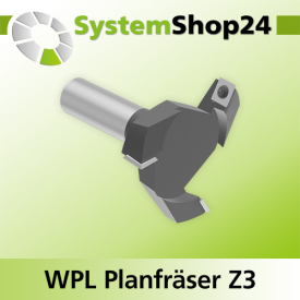 Systemshop24 Wendeplatten-Planfräser mit Achswinkel Z3 D80mm AL12mm GL90mm S20mm RL