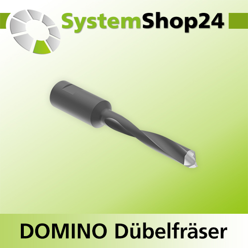 Systemshop24 Nutfräser für Festool DOMINO Dübelfräse HM Z2 D8mm AL50mm GL90mm SM8x1mm RL