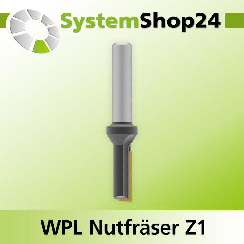Systemshop24 Wendeplatten-Nutfräser Z1 D8mm AL19,5mm GL63mm S8mm RL