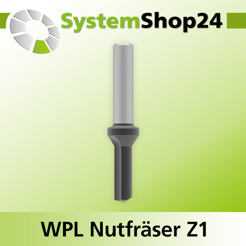 Systemshop24 Wendeplatten-Nutfräser Z1 D8mm AL19,5mm GL63mm S8mm RL