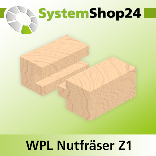 Systemshop24 Wendeplatten-Nutfräser Z1 D8mm AL19,5mm GL63mm S8mm RL