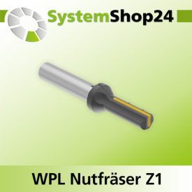 Systemshop24 Wendeplatten-Nutfräser Z1 D8mm AL19,5mm GL63mm S8mm RL