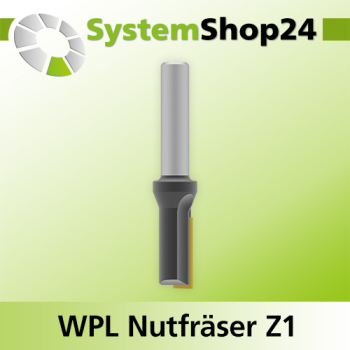 Systemshop24 Wendeplatten-Nutfräser Z1 D10mm AL19,5mm GL63mm S8mm RL